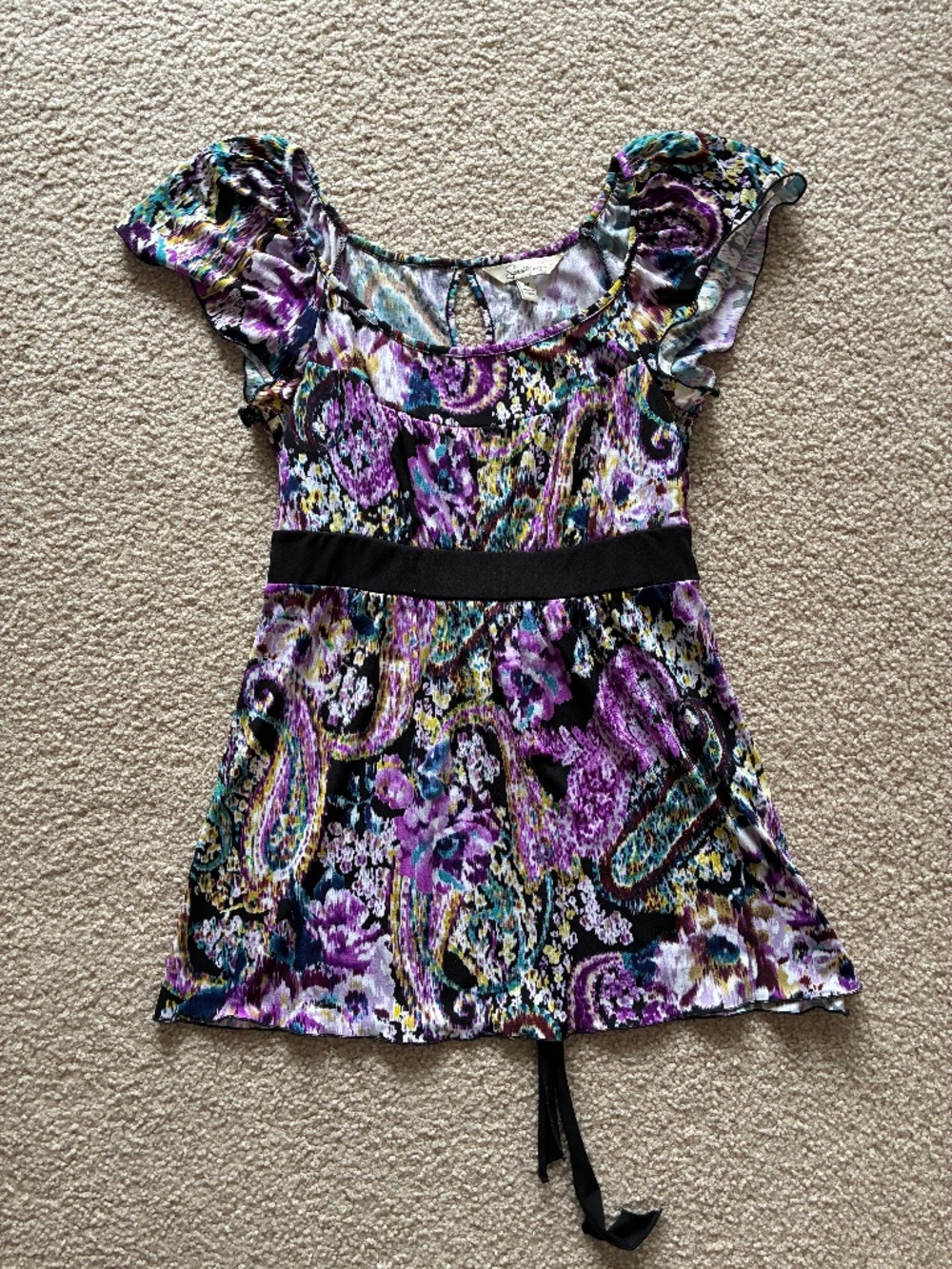 Purple Paisley Blouse